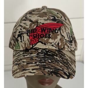 Red Wing Shoes Camouflage Hat Cap Adjustable Strapback Mohr's